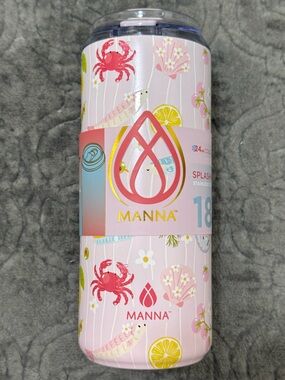 MAnna Pink Seaside Pattern Insulated Water Bottle brand new